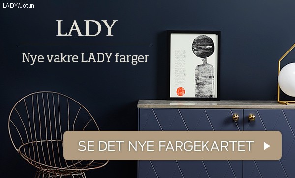 Lady inspirasjonsblogg kompetanse om farger, trender og maling