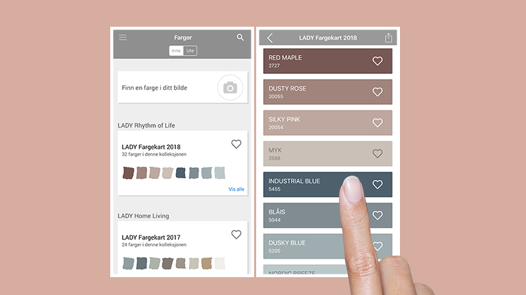 Jotun fargevelger ipad